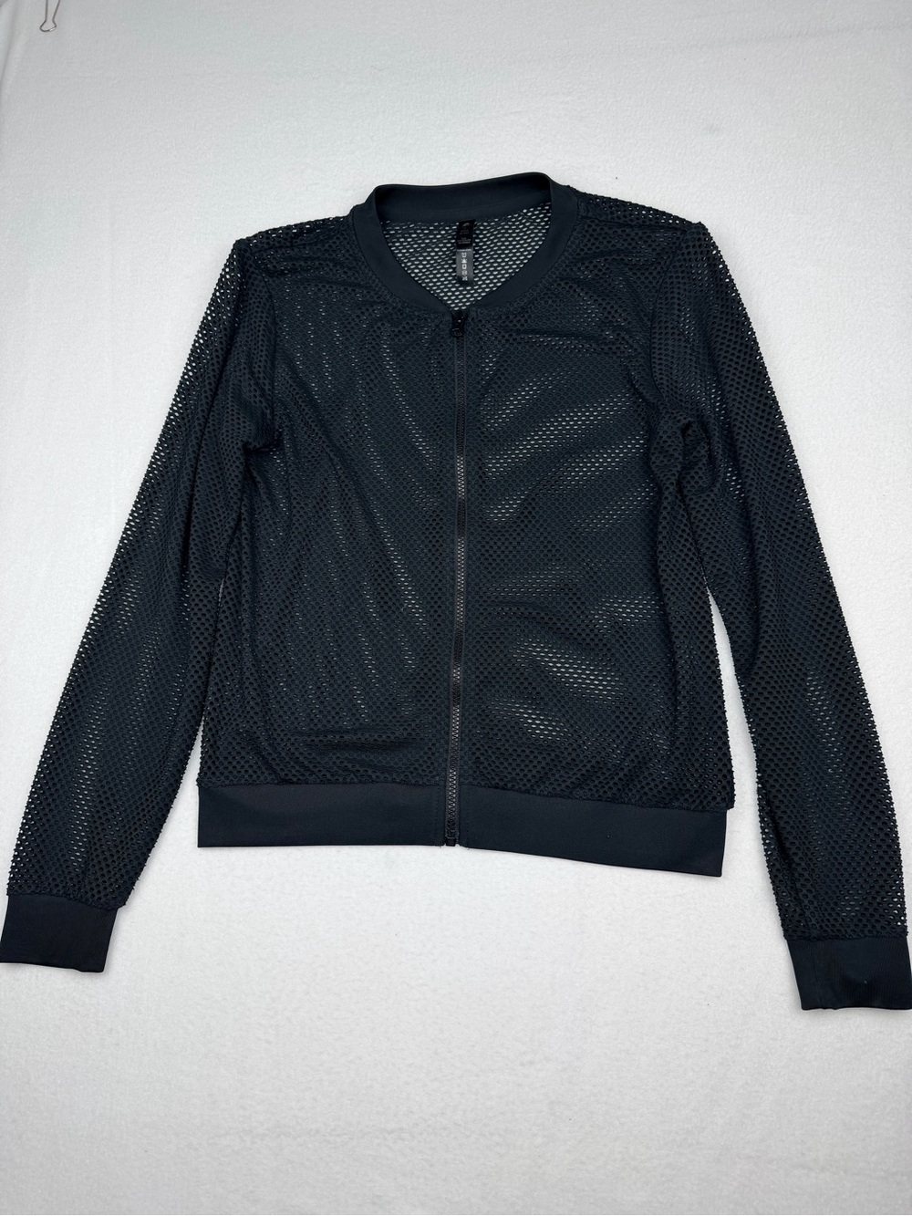 Reflex Black Women's Bomber Jacket with Mesh Panels Size M